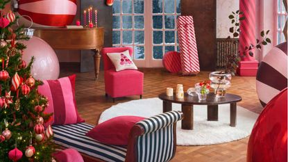 H&M Home red and pink home set up