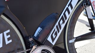 Team Sunweb's Giant Propel framesets featured proprietary bottle cages and bottles from Giant