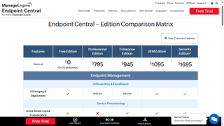 ManageEngine Endpoint Central: Plans and pricing
