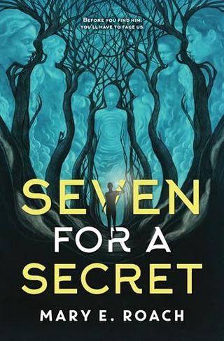 'Seven for a Secret' book cover with figures of women being formed out of wooded trees