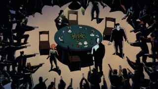 Gotham's criminals are surrounded on Batman: The Animated Series