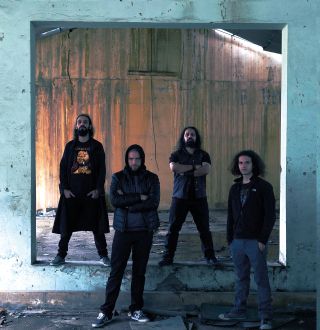 Blaakyum’s frontman, Bassem Deaibess (second from right), has been arrested twice for being a metalhead