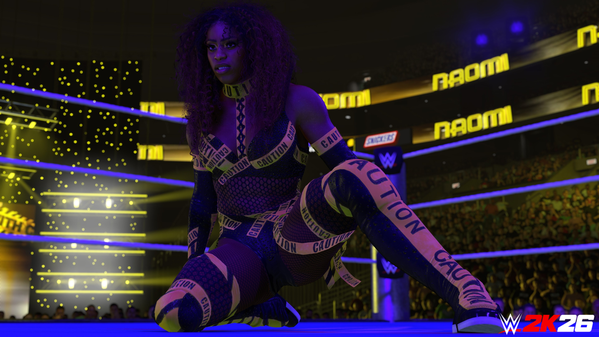 The WWE 2K26 roster features a new look for Naomi