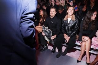 Dylan Sprouse in the Victoria's Secret Fashion Show front row