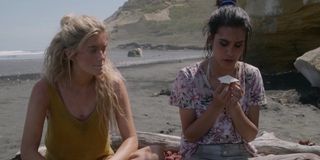 Mia Healey and Sophia Ali as Shelby and Fatin in The Wilds