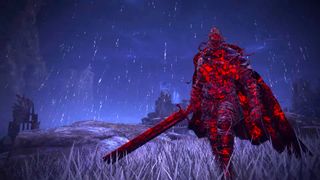 A screenshot of a "mutant" Bell Bearing Hunter in Elden Ring Nightreign.