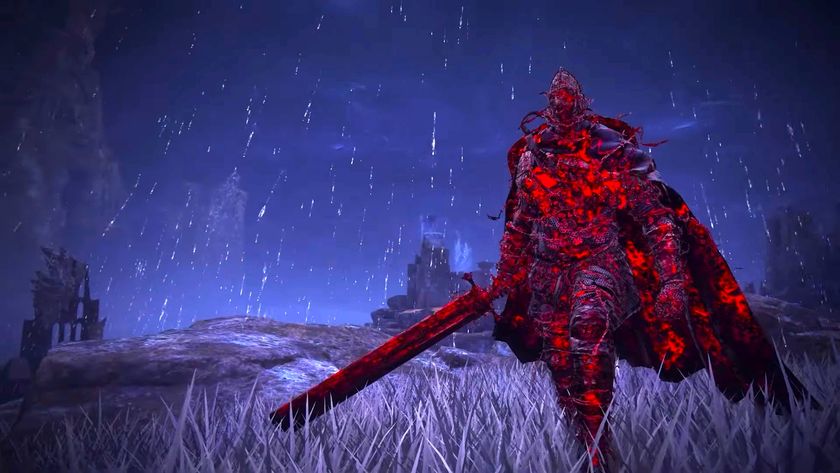 A screenshot of a &quot;mutant&quot; Bell Bearing Hunter in Elden Ring Nightreign.