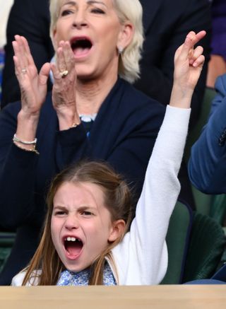 Princess Charlotte at Wimbledon men's singles final