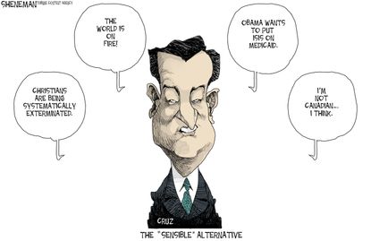 Political Cartoon U.S. Ted Cruz