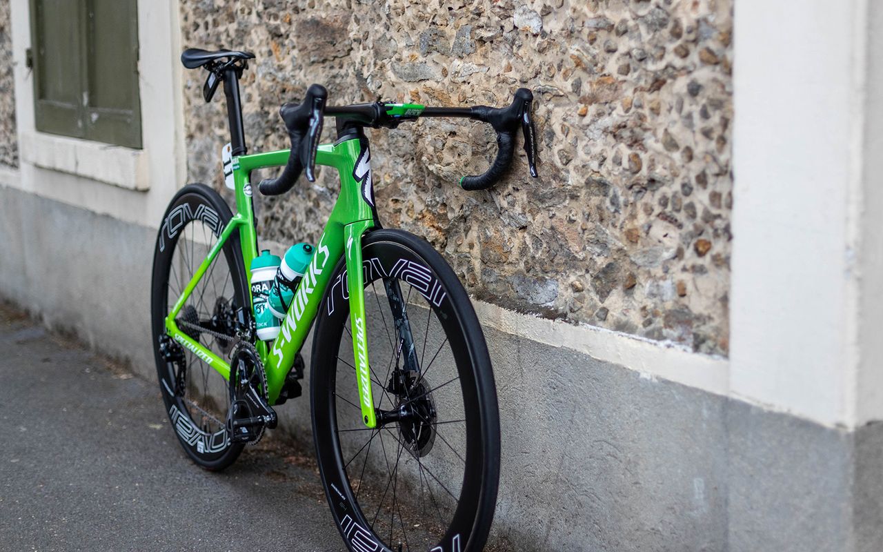 Sagan ran the Venge with deep-rimmed Roval CLX 64 wheels
