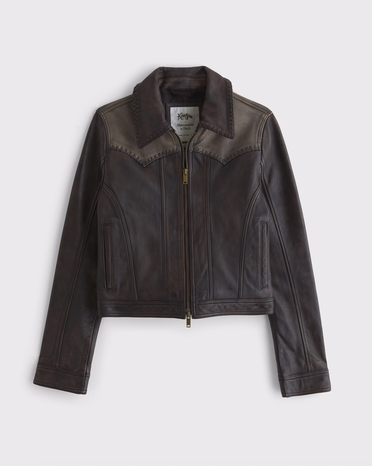 Abercrombie x Kemo Sabe Western Genuine Leather Jacket
