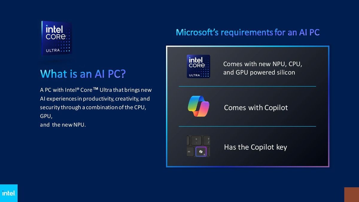 Microsoft's requirements for an AI PC