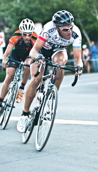 Chad Gerlach leads Jonathan Baker in their race-winning break.