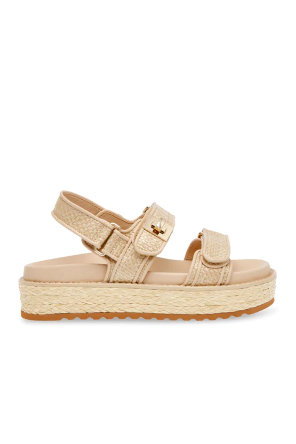 chunky woven raffia sandals