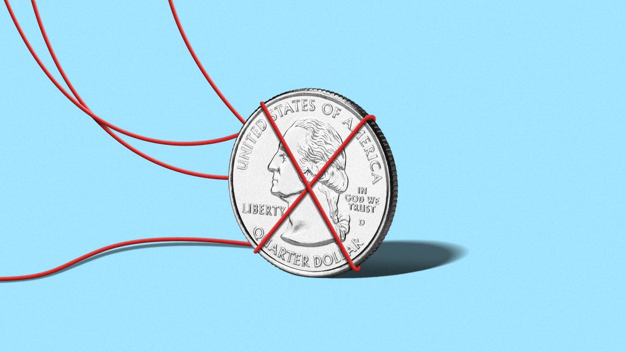 A coin with strings attached