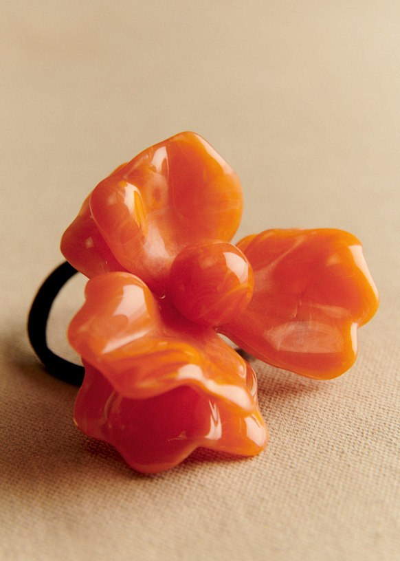 Kiana Hair Accessory - Apricot - Resin - S&amp;eacute;zane