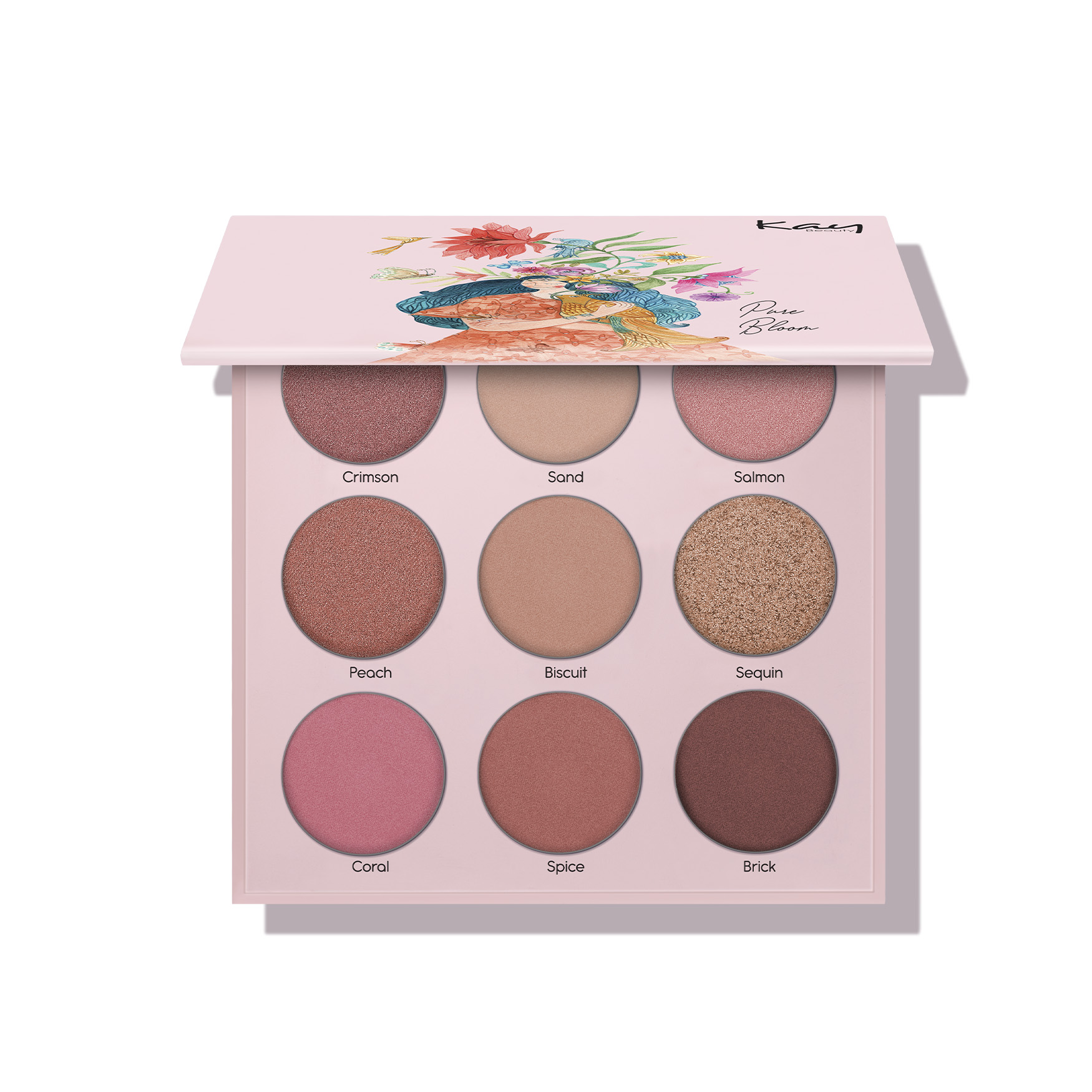 Kay Beauty Eyekanvas Eyeshadow Palette(9 in 1) Pure Bloom