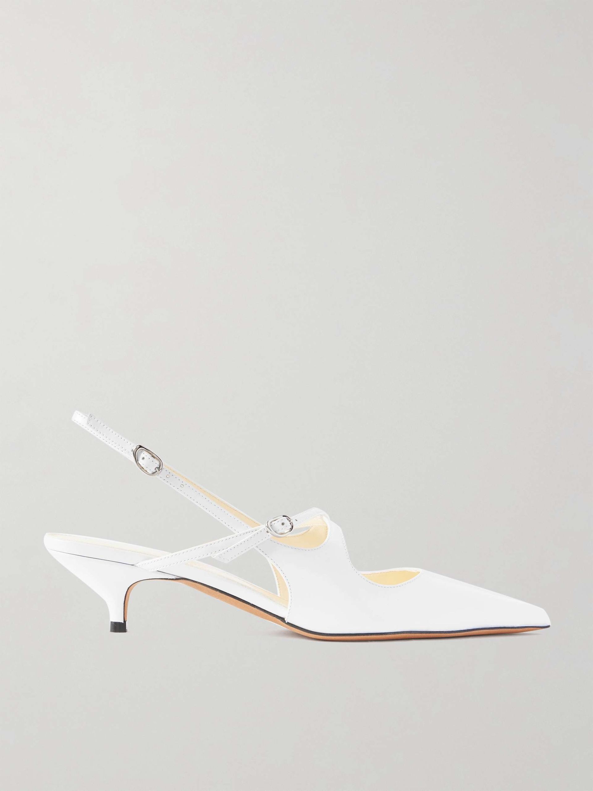 Slash Leather Slingback Pumps