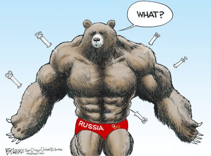 &nbsp;Editorial cartoon U.S. Russian doping