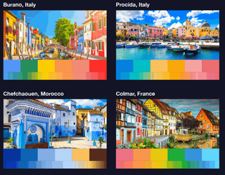 most colorful places in the world - image block of 4