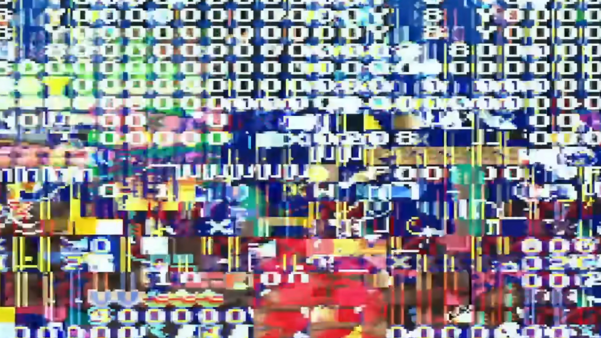 A glitched level in the Super Mario All-Stars version of The Lost Levels