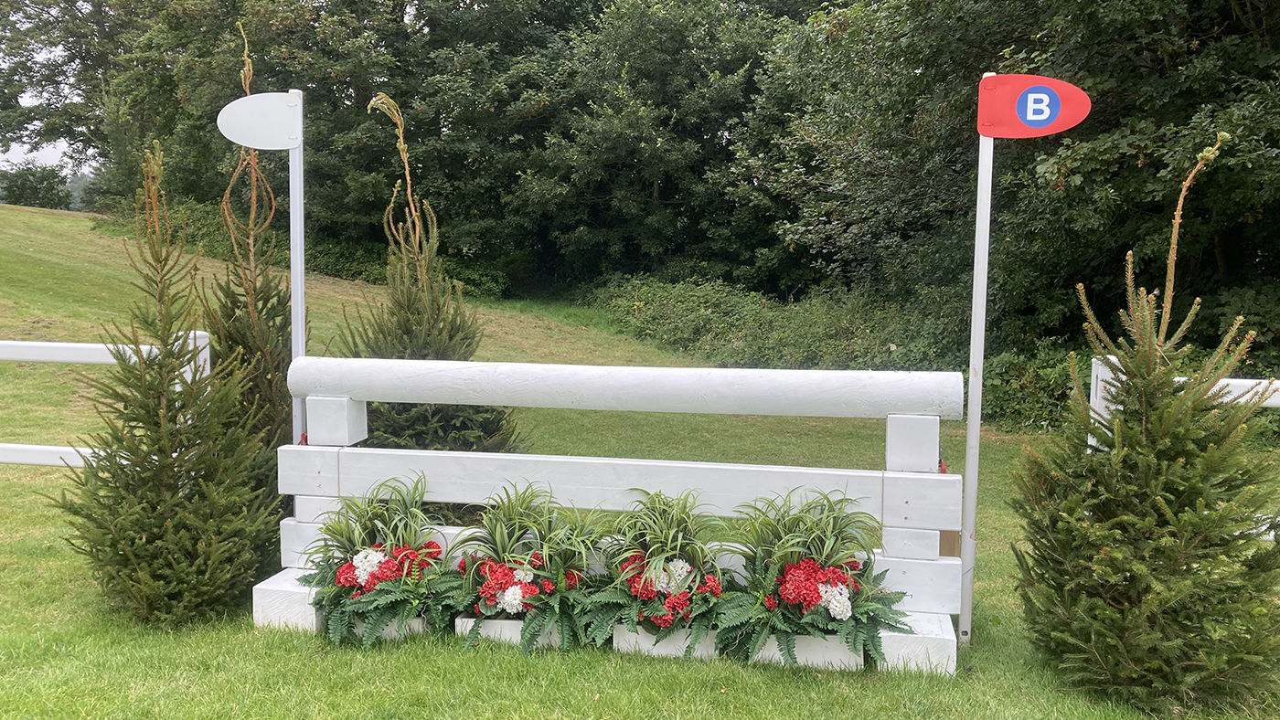 Bicton Horse Trials cross-country course: five-star fence 15b