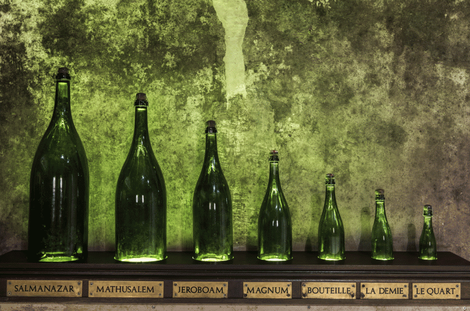 Wine bottle sizes from 187.5ml to nine litres