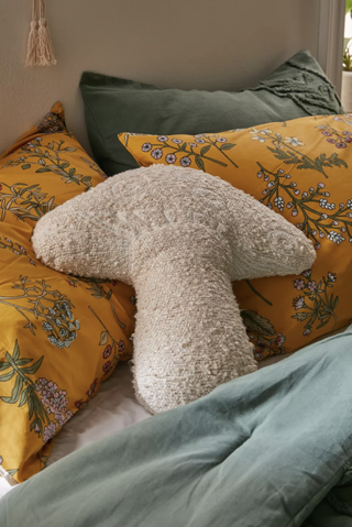 Boucle Mushroom Throw Pillow