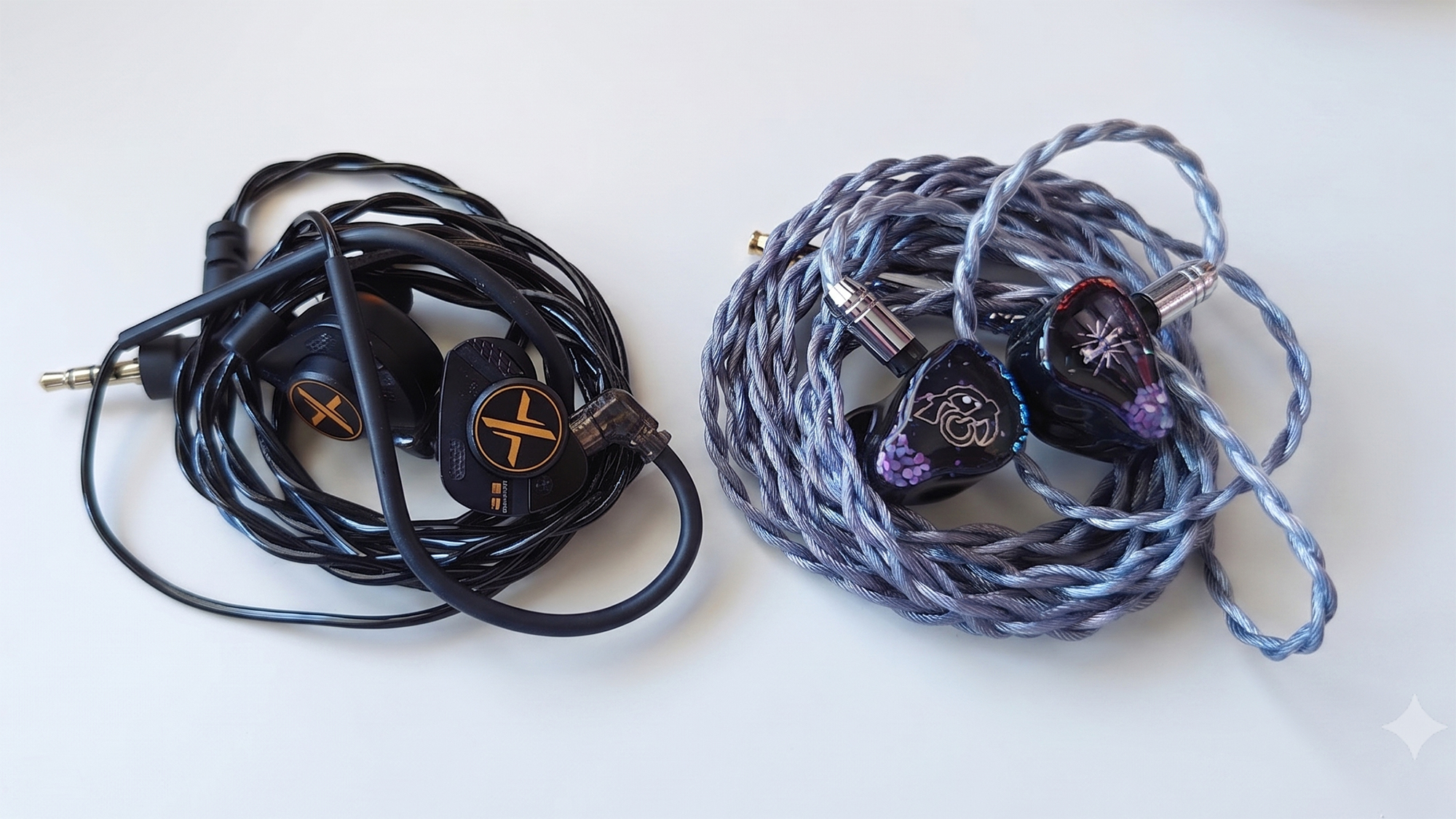 The OoopusX Op.22 and the Kiwi Ears Punch IEMs.