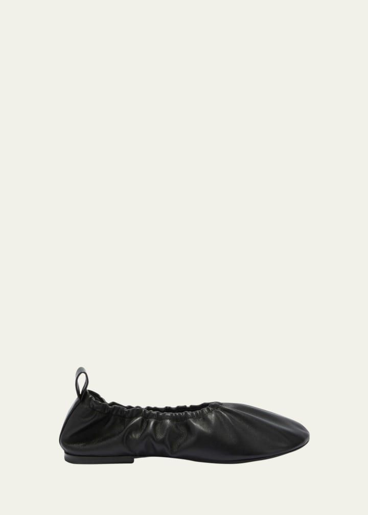 Lambskin Leather Ballerina Flats