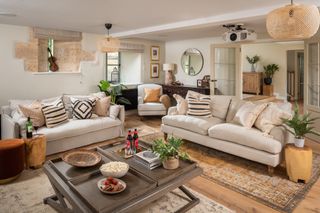 Modern rustic living room