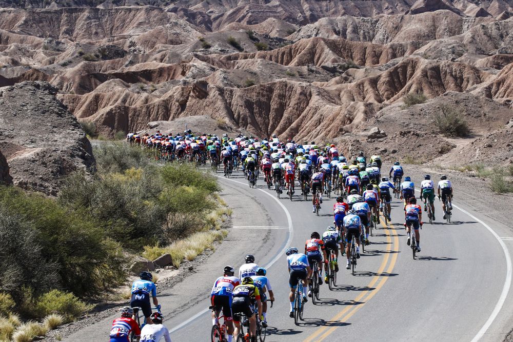 The peloton suffered in the heat