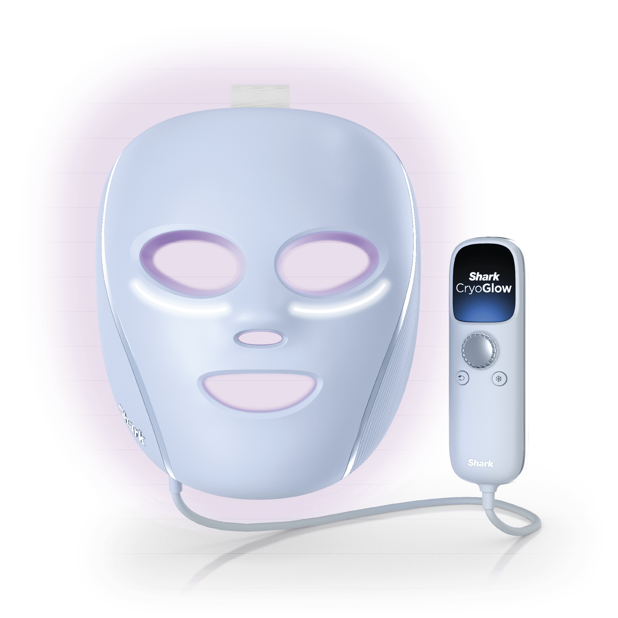 Shark&amp;trade; Cryoglow&amp;trade; Red Blue &amp;amp; Infrared Iqled Face Mask &amp;amp; Under Eye Cooling - (blue Frost)