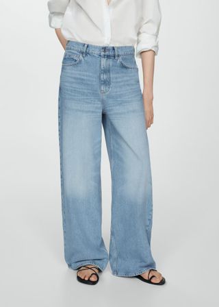 Low-rise loose-fit wide-leg jeans - Women's