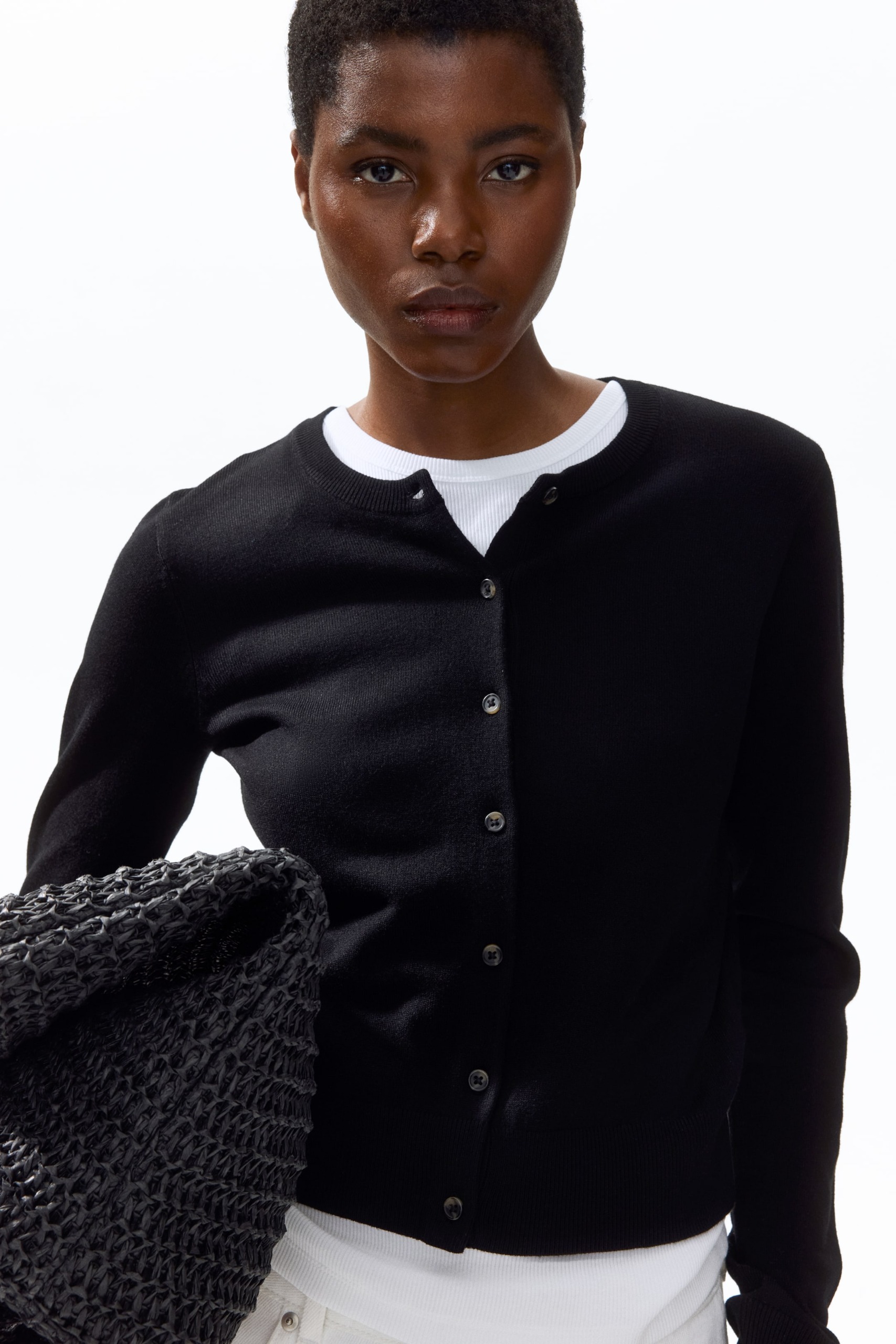 Fine-Knit Cardigan