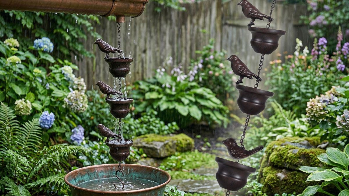 This $20 Walmart Rain Chain Has Rave Reviews – And It’s a Genius Way to Upgrade Your Downspout