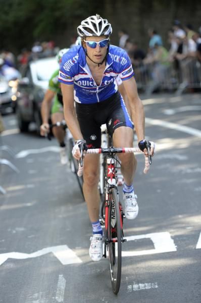 Jurgen Vandewalle (Quick Step) leads the breakaway
