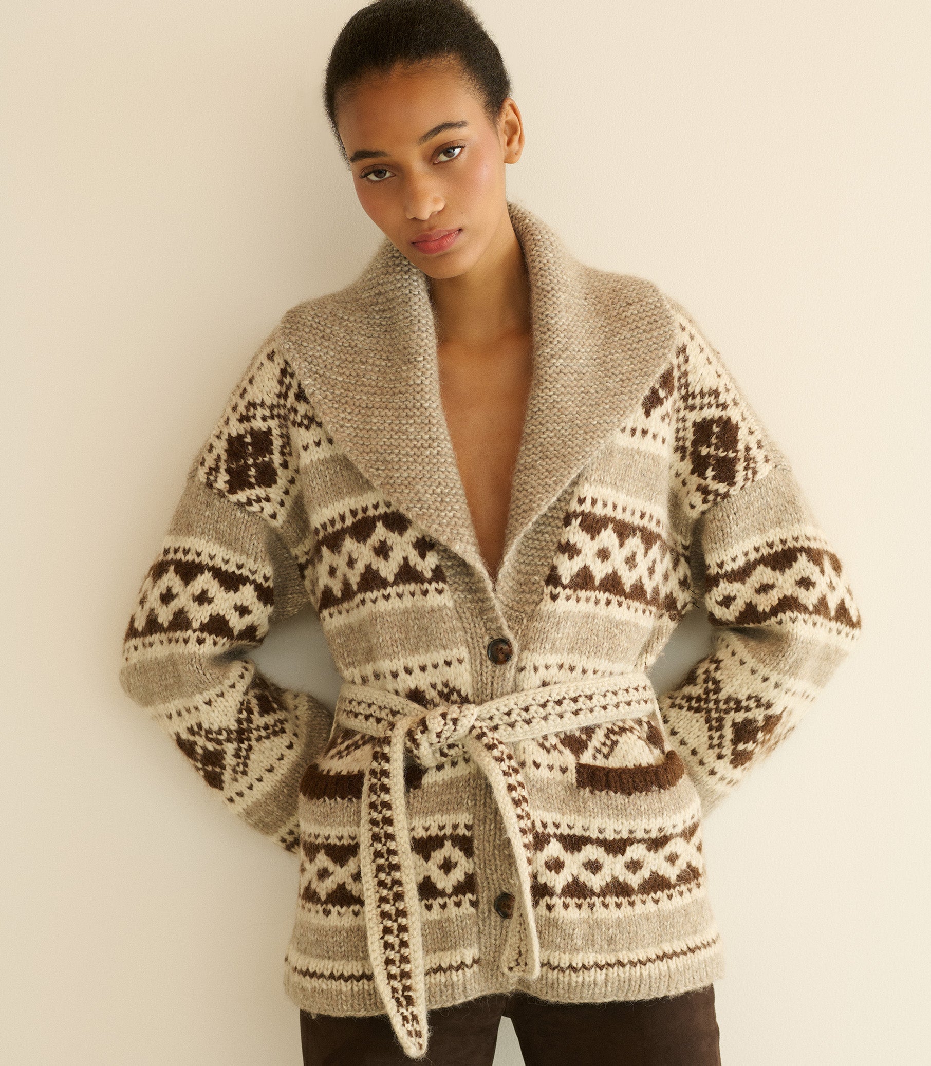 DOEN Hale Cardigan -- Rainer Jacquard