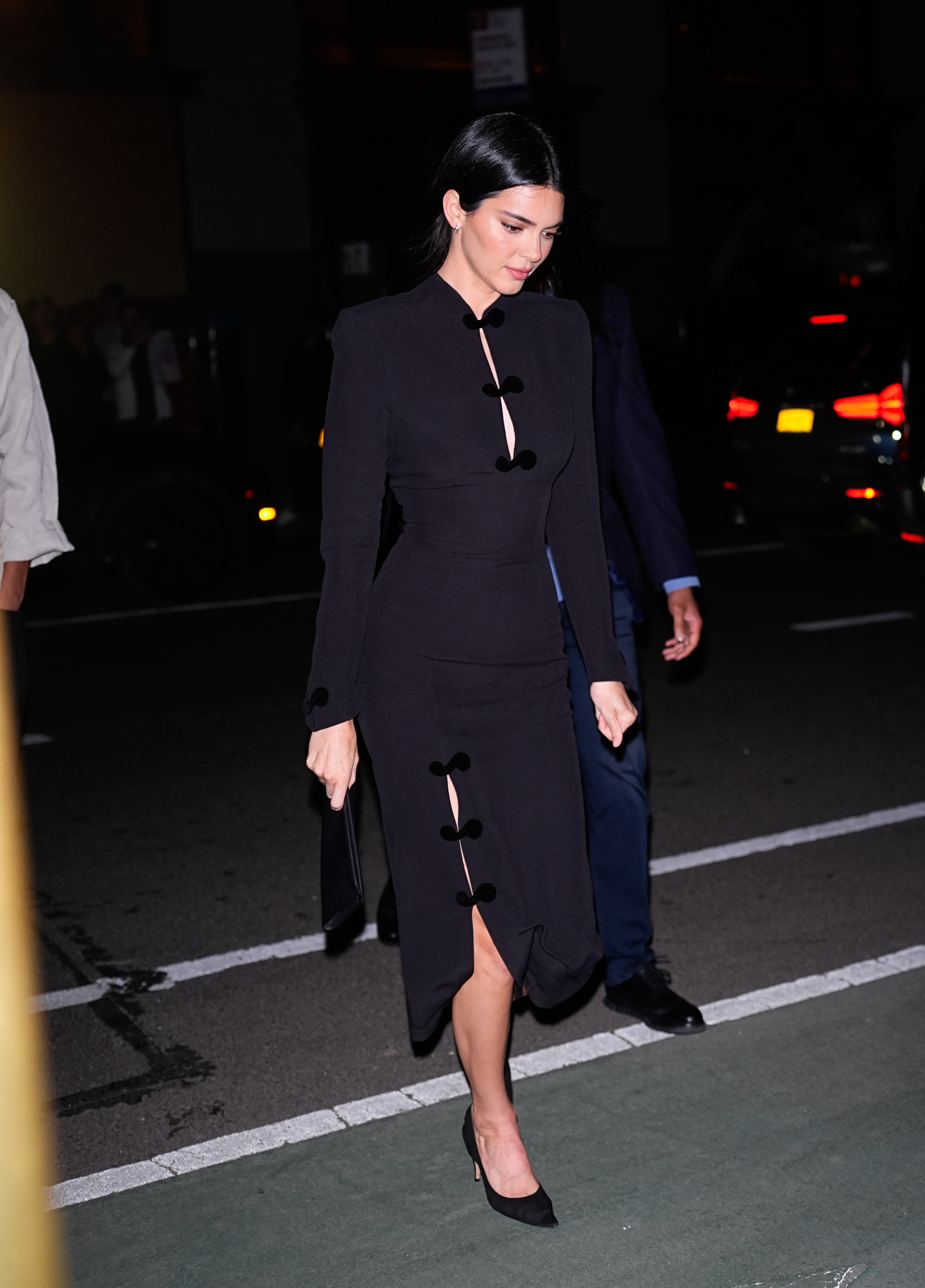 Kendall Jenner wears a vintage Mugler dress to attend Jeff Bezos and Lauren S&amp;aacute;nchez Bezos Met Gala pre-party at their NoMad apartment on May 02, 2026