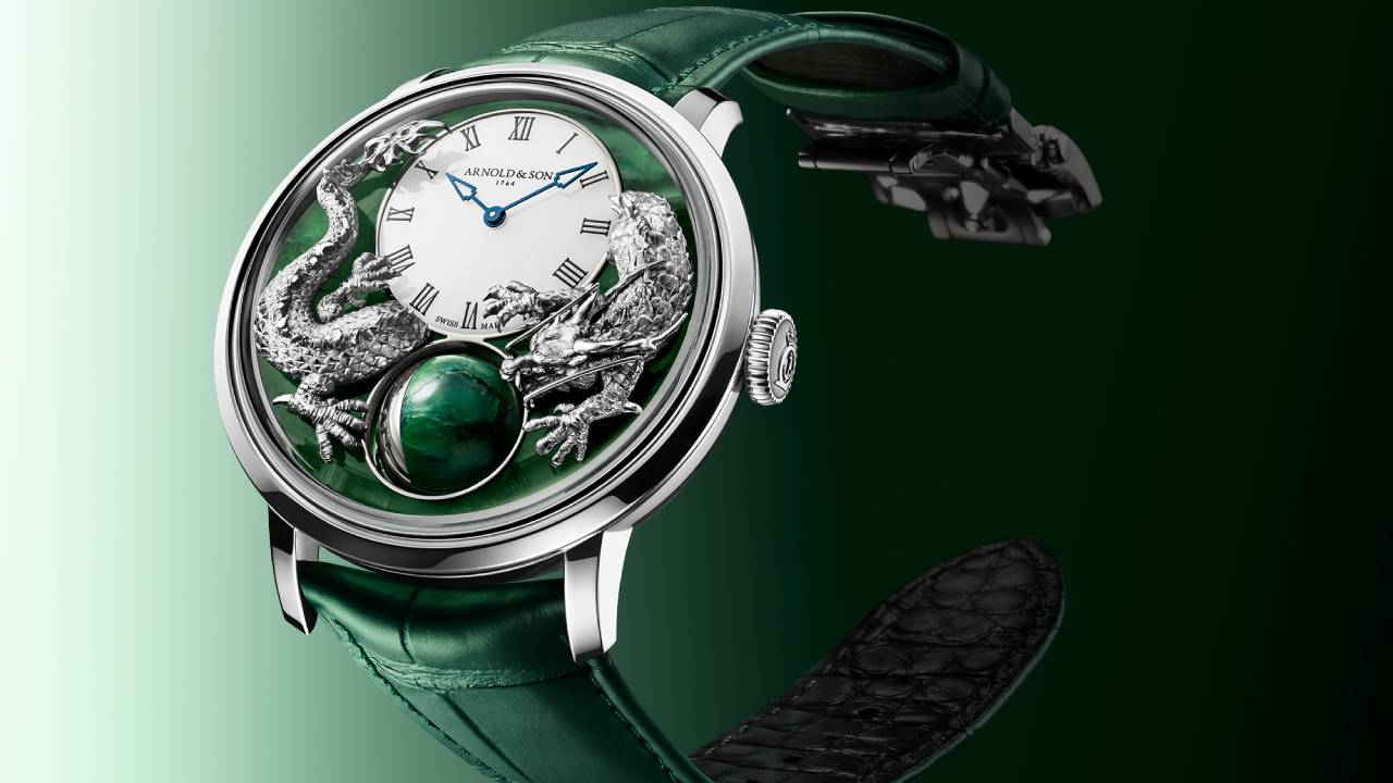Arnold &amp; Son Luna Magna Platinum Dragon Verdite
