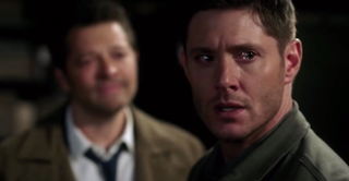 Cas and Dean share a moment.