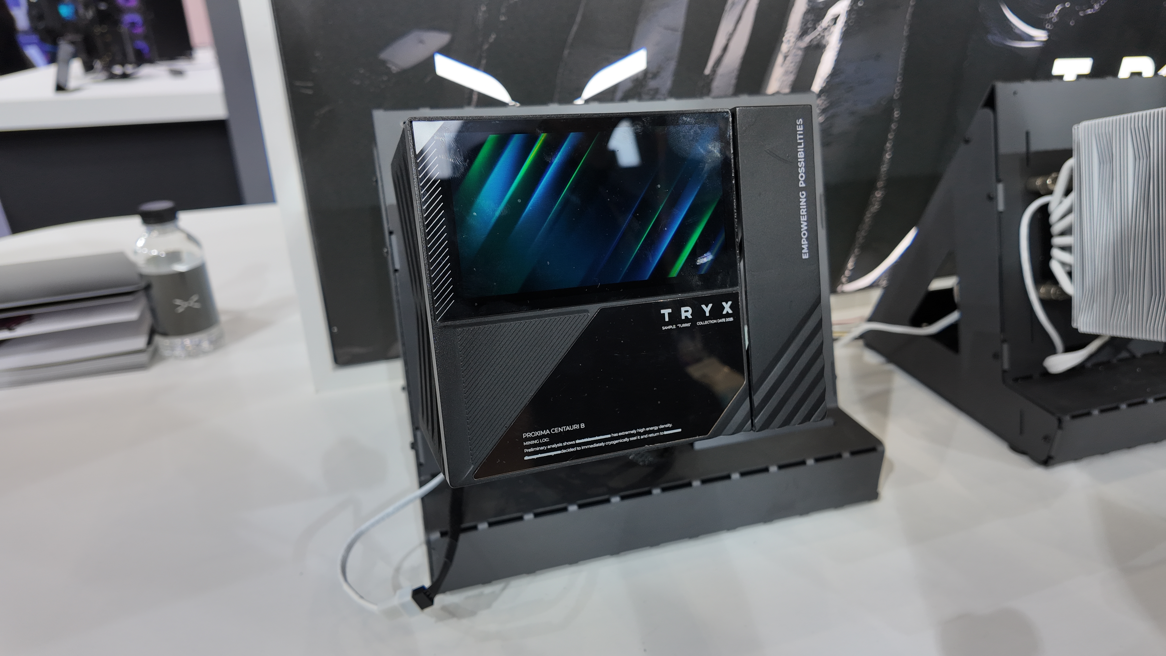 Tryx Turris air cooler with a 5-inch screen on show at Computex 2025