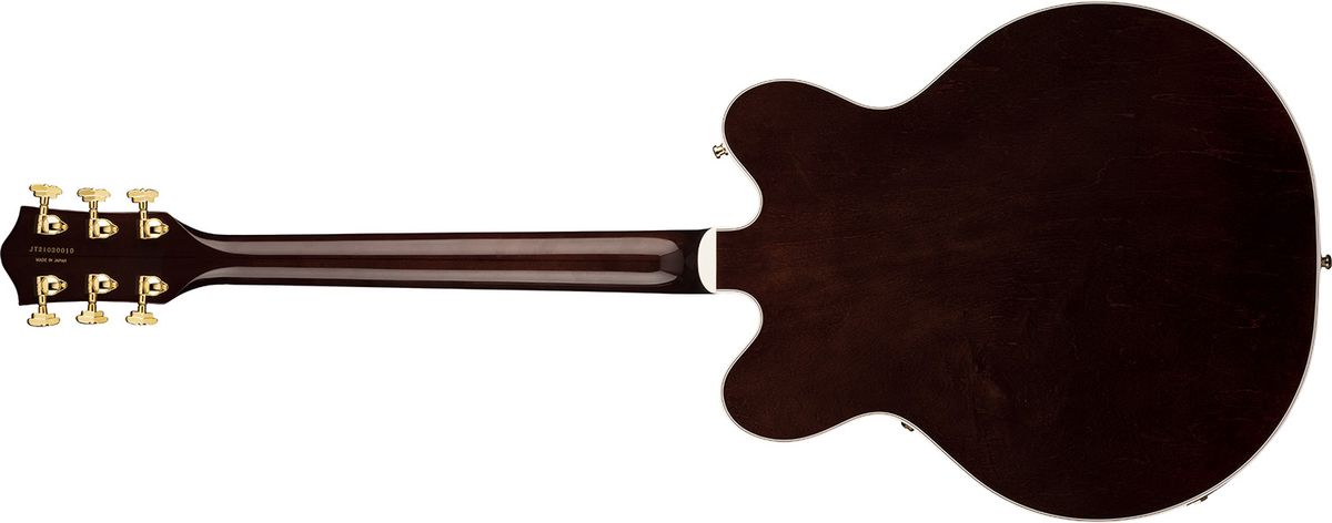 Gretsch G6122TG Players Edition Country Gentleman Hollow Body with String-Thru Bigsby Gold Hardware Walnut Stain