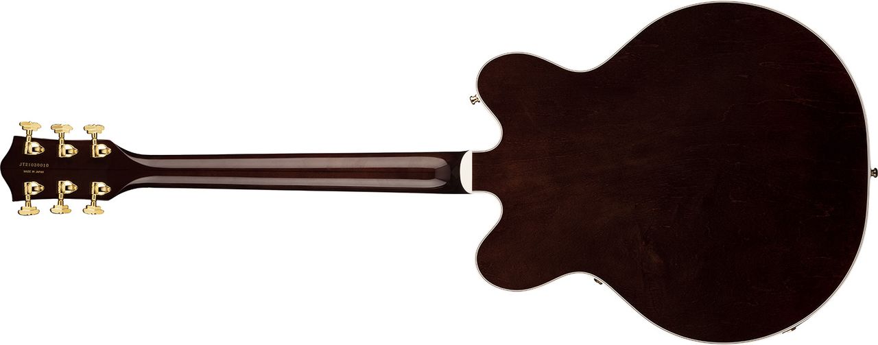 Gretsch G6122TG Players Edition Country Gentleman Hollow Body with String-Thru Bigsby Gold Hardware Walnut Stain