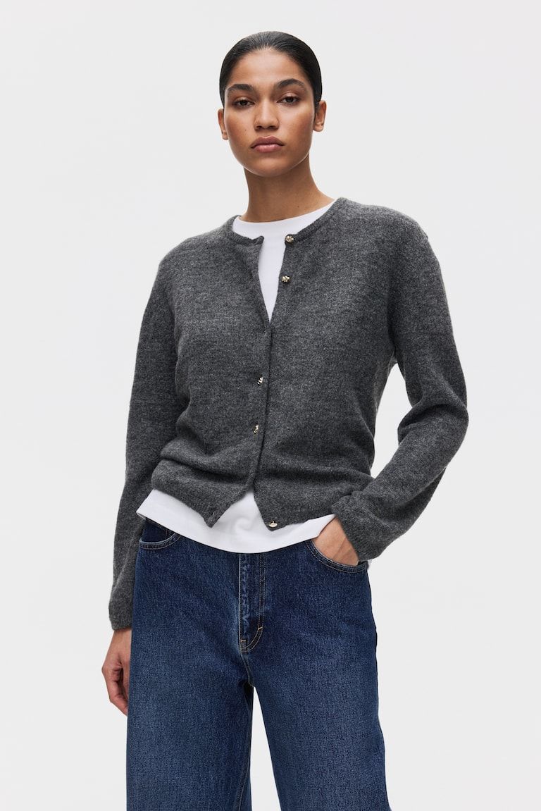 Fine-Knit Cardigan