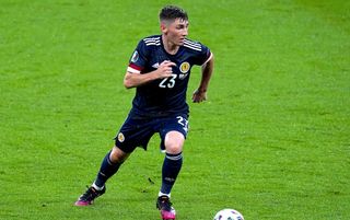 Chelsea's Billy Gilmour in action for Scotland at Euro 2020