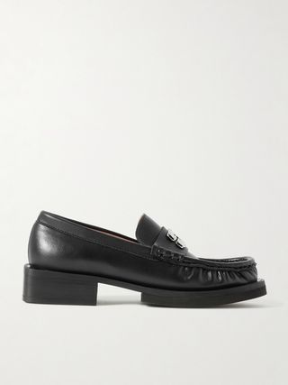 + Net Sustain Butterfly Logo-Embellished Recycled-Leather Loafers