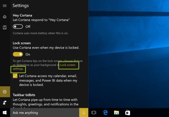 How To Add Or Remove Cortana From The Windows 10 Lock Screen Laptop Mag