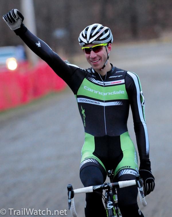 Jeremy Powers (Cannondale-Cycorcrossworld.com) celebrates