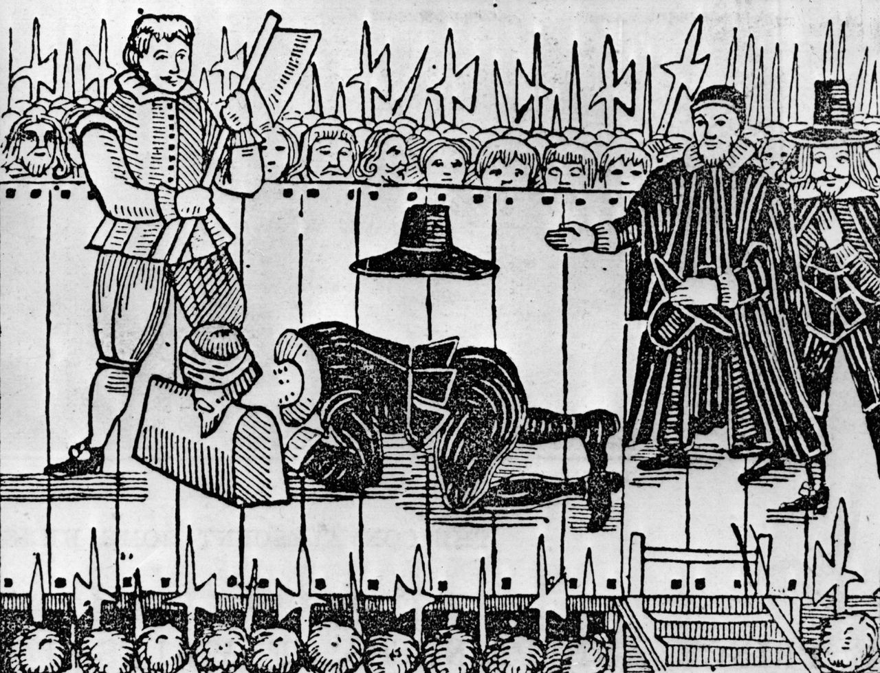 The execution of a monarch